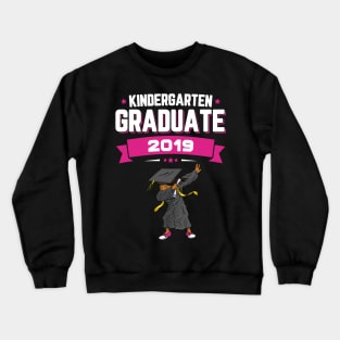 Dabbing Kindergarten Graduate Class Of 2019 Girls Crewneck Sweatshirt